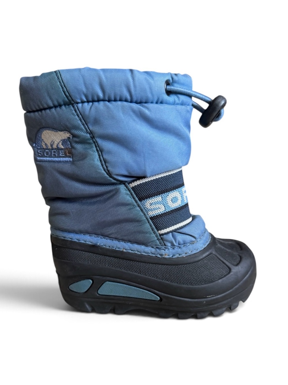 Sorel Cub Waterproof Insulated Snow Boots Blue Black Kids Toddler Size 6